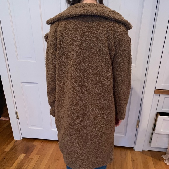 Brown teddy coat - Picture 3 of 3